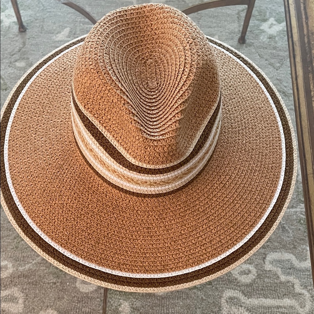 Women’s fedora brimmed hat Magid Hats Woven Straw Hat Size S